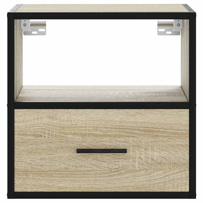 Wand-Nachttische 2 Stk. Sonoma-Eiche 40x31x39,5 cm