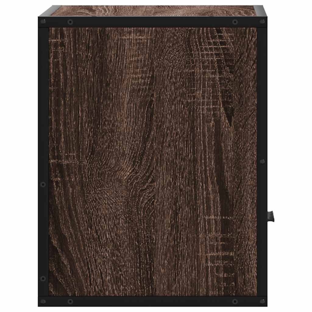 Wand-Nachttische 2 Stk. Braun Eichen-Optik 40x31x39,5 cm
