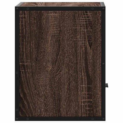 Wand-Nachttische 2 Stk. Braun Eichen-Optik 40x31x39,5 cm