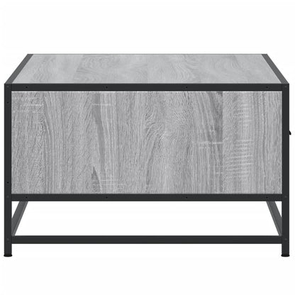 Couchtisch Grau Sonoma 90x57x35 cm Holzwerkstoff und Metall