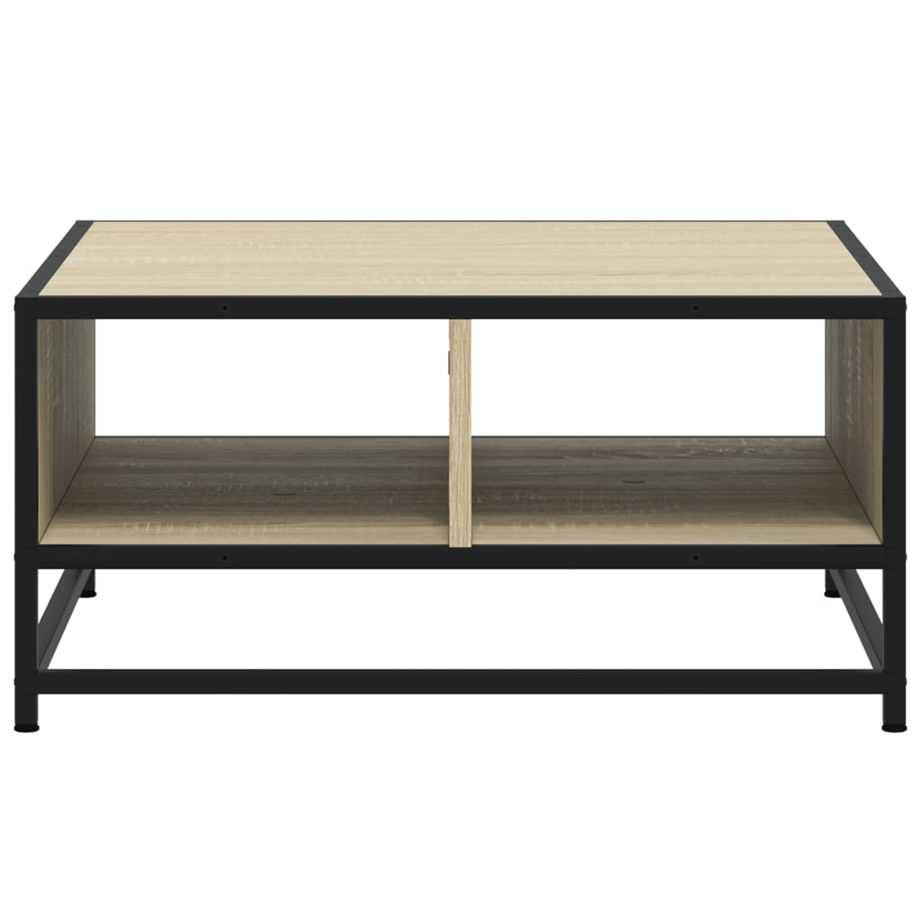 Sofabord Sonoma eg 60,5x60,5x30cm træmateriale og metal