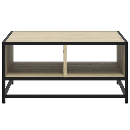 Sofabord Sonoma eg 60,5x60,5x30cm træmateriale og metal