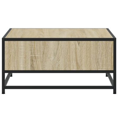Sofabord Sonoma eg 60,5x60,5x30cm træmateriale og metal
