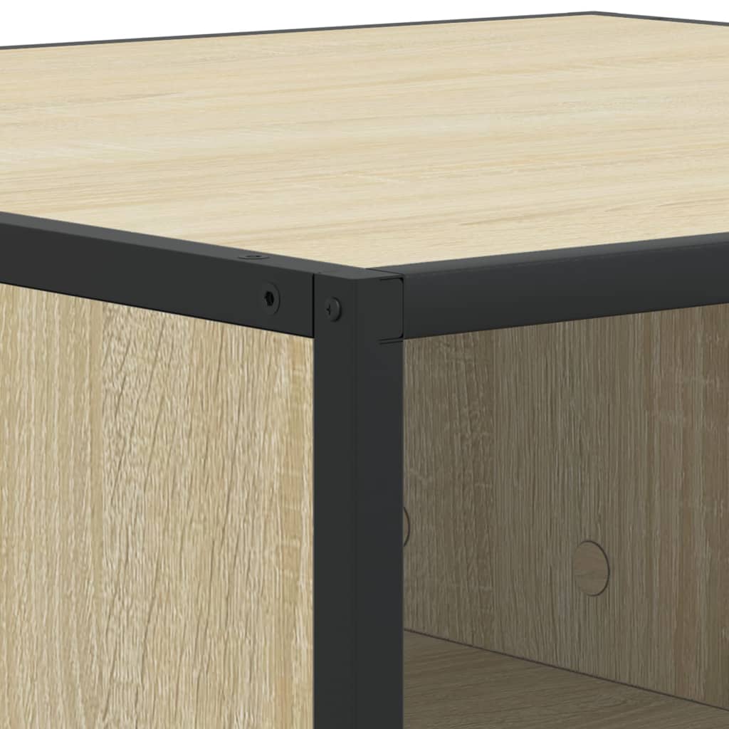 Sofabord Sonoma eg 60,5x60,5x30cm træmateriale og metal