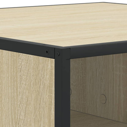 Sofabord Sonoma eg 80x80x30 cm træmateriale og metal