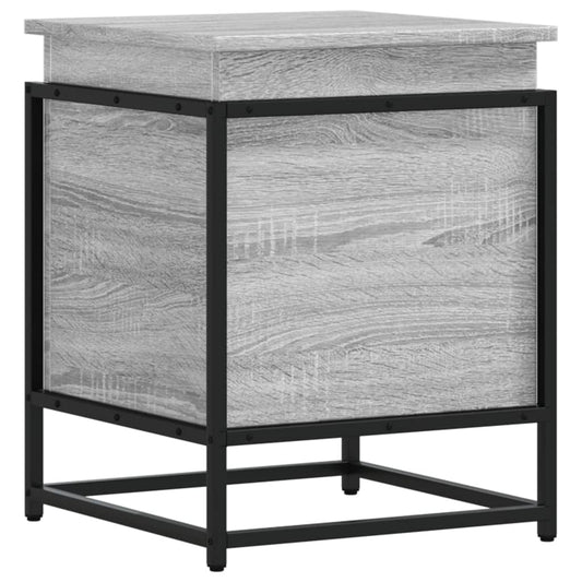 Aufbewahrungsbox mit Deckel Grau Sonoma 40x40x51,5 cm