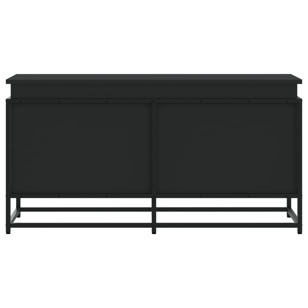 Aufbewahrungsbox mit Deckel Schwarz 100x40x51,5cm Holzwerkstoff