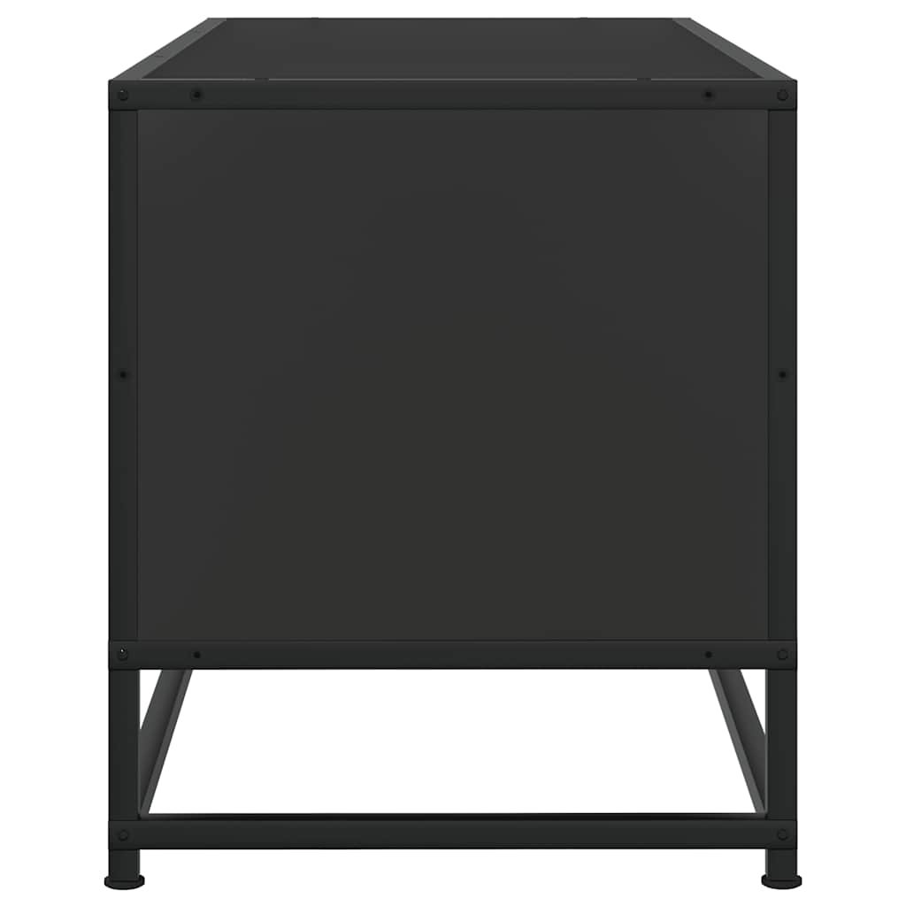 TV-skab Sort 100x34,5x40 cm Træ Materiale og Metal