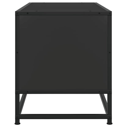 TV-skab Sort 100x34,5x40 cm Træ Materiale og Metal