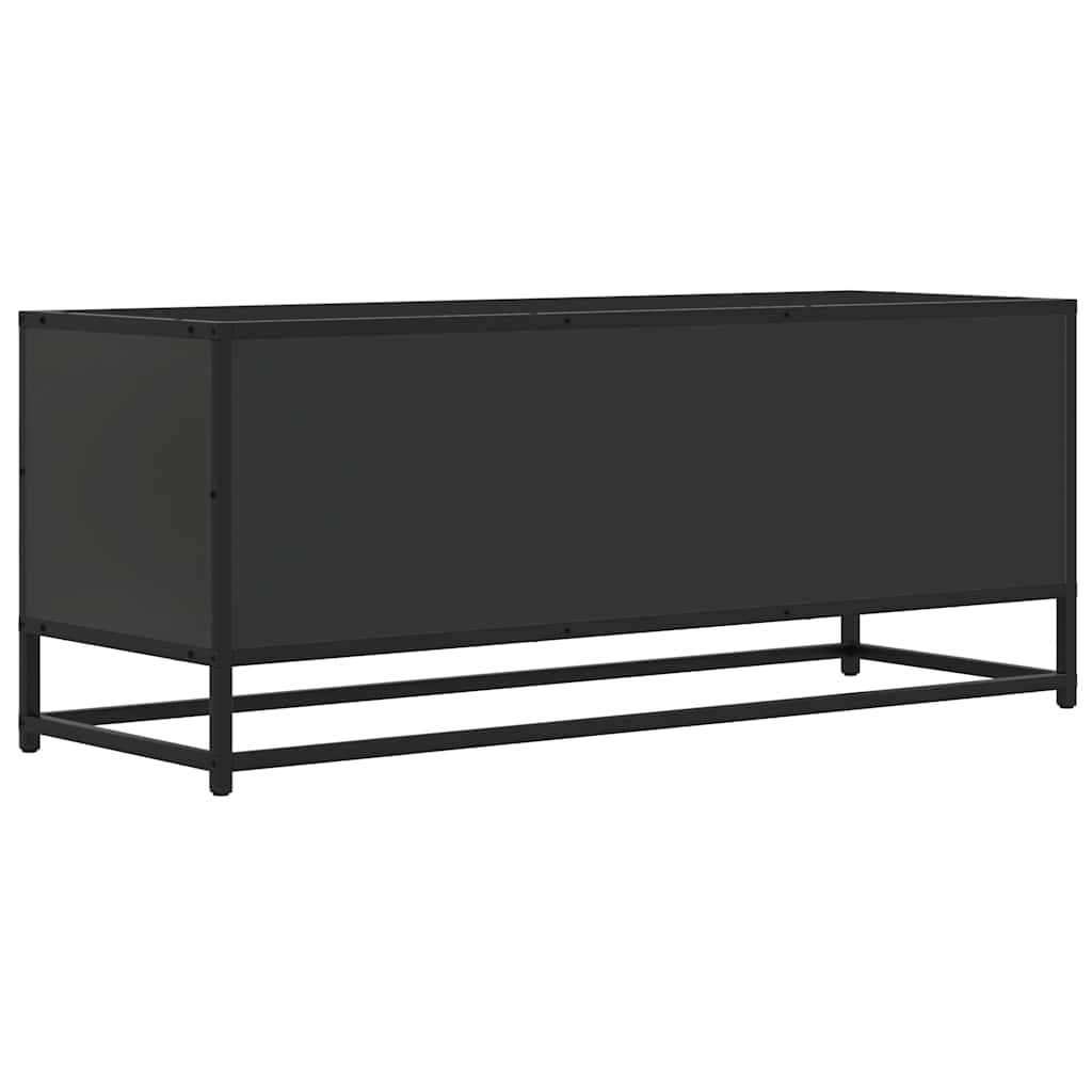 TV-skab Sort 100x34,5x40 cm Træ Materiale og Metal
