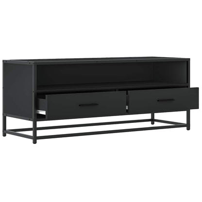 TV-skab Sort 100x34,5x40 cm Træ Materiale og Metal