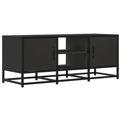 TV-skab Sort 100x35x41 cm Træ Materiale og Metal