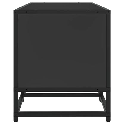 TV-skab Sort 100x35x41 cm Træ Materiale og Metal