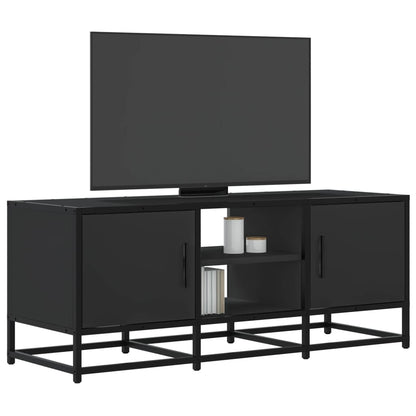 TV-skab Sort 100x35x41 cm Træ Materiale og Metal