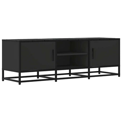 TV-skab Sort 120x35x41 cm Træmateriale og Metal