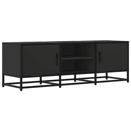 TV-skab Sort 120x35x41 cm Træmateriale og Metal