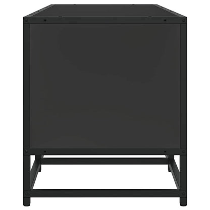 TV-skab Sort 120x35x41 cm Træmateriale og Metal
