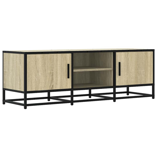 Tv-møbel Sonoma eg 120x35x41 cm træmateriale og metal
