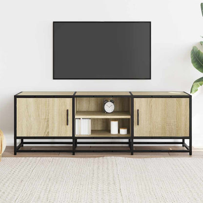 TV-Schrank Sonoma-Eiche 120x35x41 cm Holzwerkstoff und Metall