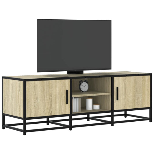 Tv-møbel Sonoma eg 120x35x41 cm træmateriale og metal