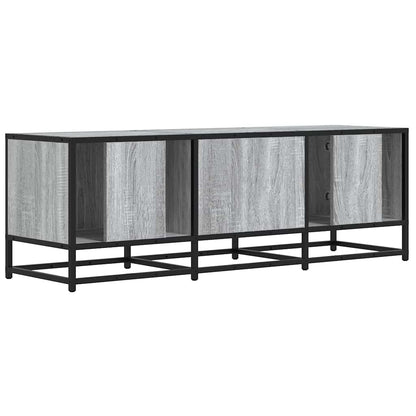 TV-Schrank Grau Sonoma 120x35x41 cm Holzwerkstoff und Metall