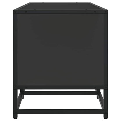 TV-skab Sort 160x35x41 cm Træ Materiale og Metal