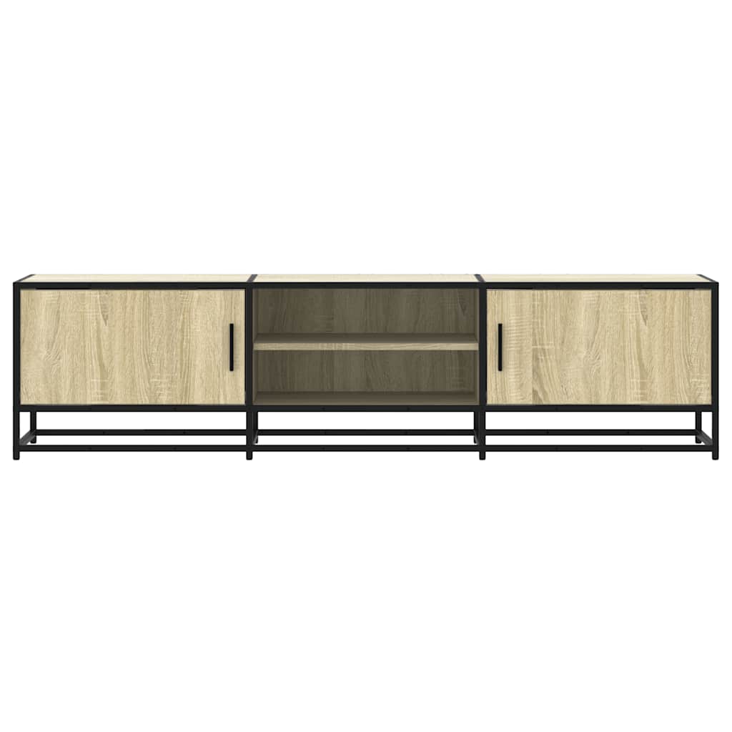 Tv-møbel Sonoma eg 160x35x41 cm træmateriale og metal