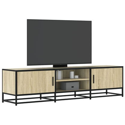Tv-møbel Sonoma eg 160x35x41 cm træmateriale og metal