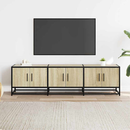 TV-Schrank Sonoma-Eiche 150x35x41 cm Holzwerkstoff und Metall