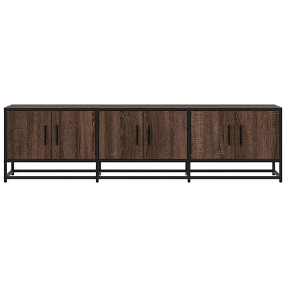 TV-Schrank Braun Eichen-Optik 150x35x41 cm Holzwerkstoff Metall