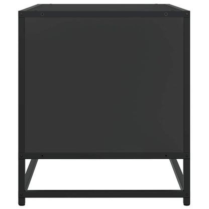 TV-Schrank Schwarz 61x40x46 cm Holzwerkstoff und Metall