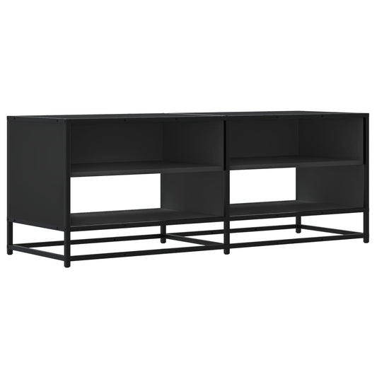 TV-skab Sort 120,5x40x46 cm Træ Materiale og Metal