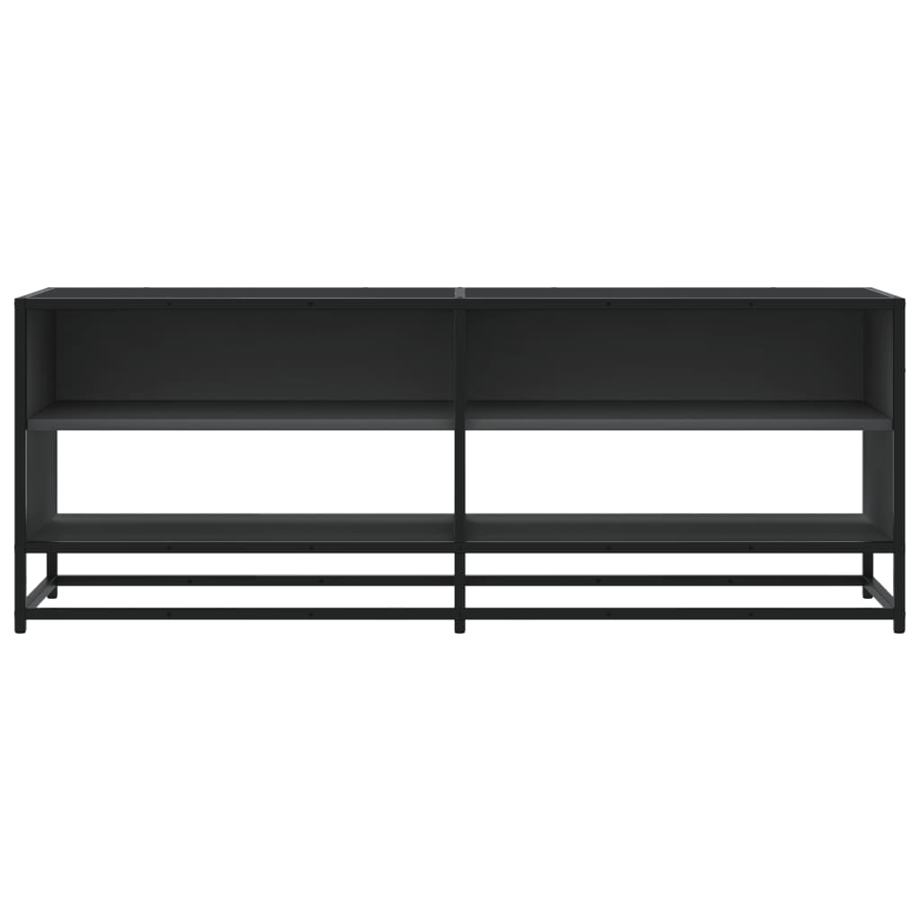 TV-skab Sort 120,5x40x46 cm Træ Materiale og Metal