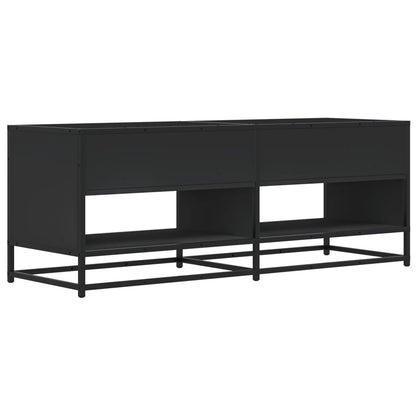 TV-skab Sort 120,5x40x46 cm Træ Materiale og Metal