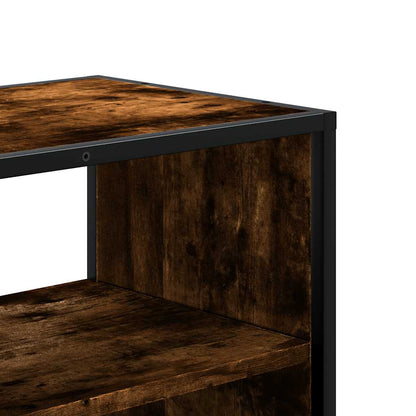 TV-Schrank Räuchereiche 60x31x39,5 cm Holzwerkstoff und Metall
