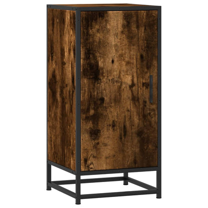 Skænk røget eg 35,5x35x76 cm træmateriale og metal