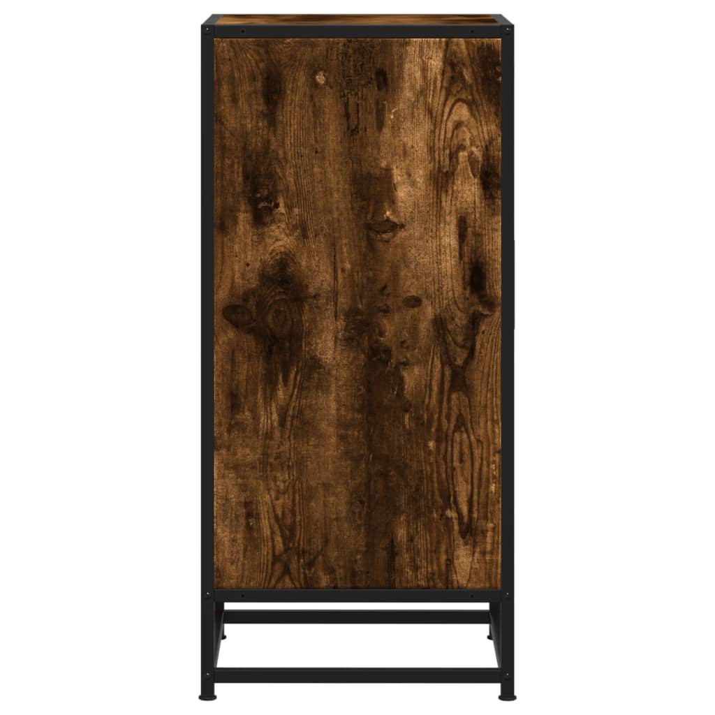 Skænk røget eg 35,5x35x76 cm træmateriale og metal