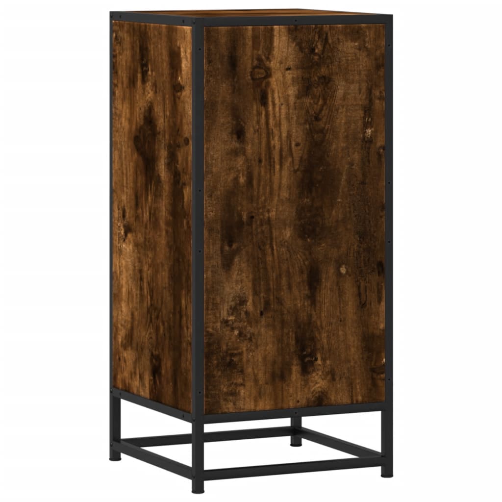 Skænk røget eg 35,5x35x76 cm træmateriale og metal