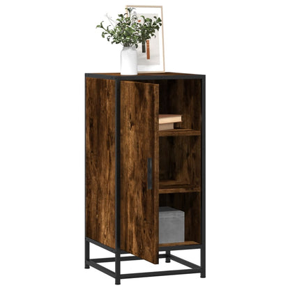Skænk røget eg 35,5x35x76 cm træmateriale og metal
