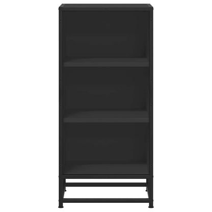 Sideboard Schwarz 35,5x35x76 cm Holzwerkstoff und Metall