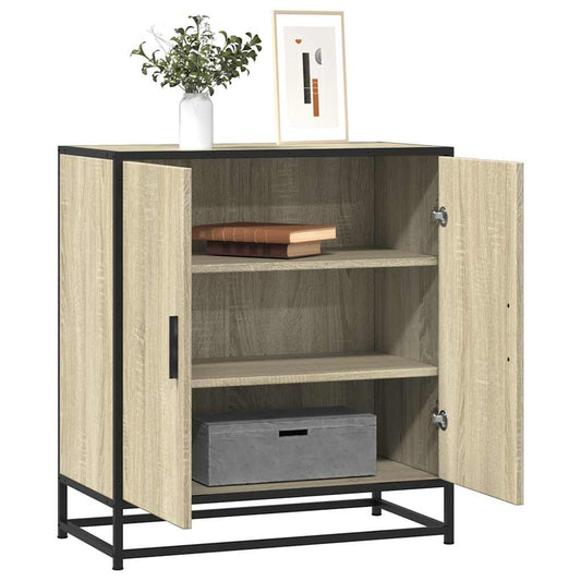 Skænk Sonoma eg 68x35x76 cm træmateriale og metal