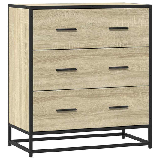 Skænk Sonoma eg 68x35x76 cm træmateriale og metal