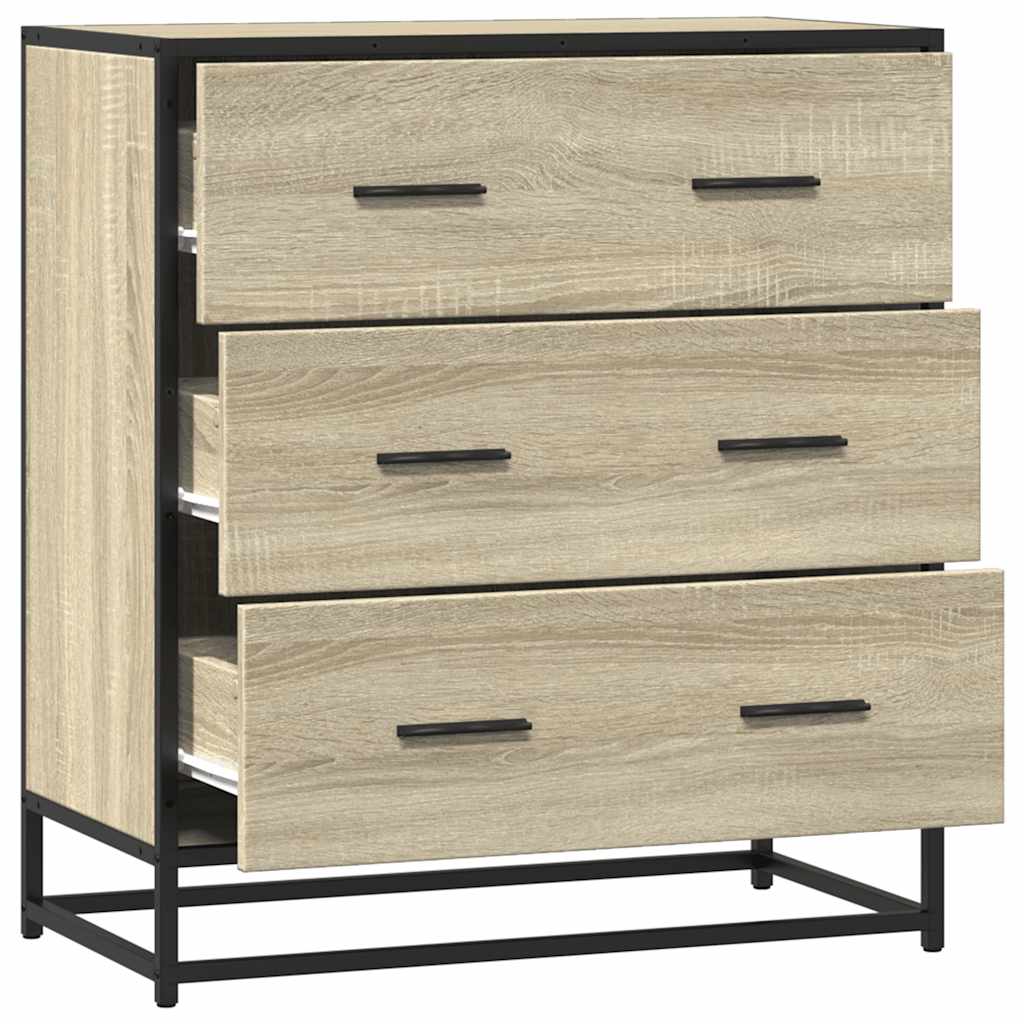 Skænk Sonoma eg 68x35x76 cm træmateriale og metal