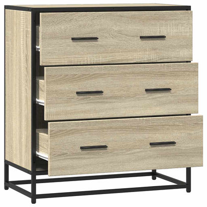 Skænk Sonoma eg 68x35x76 cm træmateriale og metal