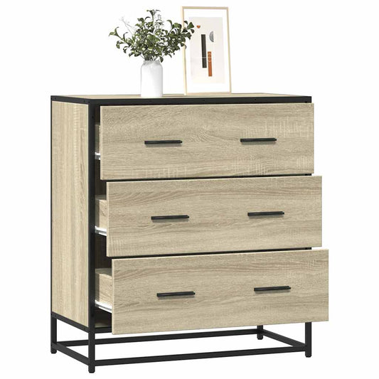 Skænk Sonoma eg 68x35x76 cm træmateriale og metal