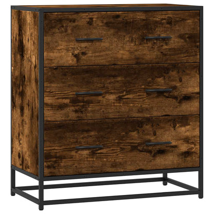 Skænk røget eg 68x35x76 cm træmateriale og metal