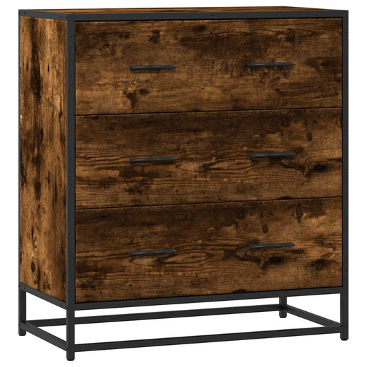Skænk røget eg 68x35x76 cm træmateriale og metal