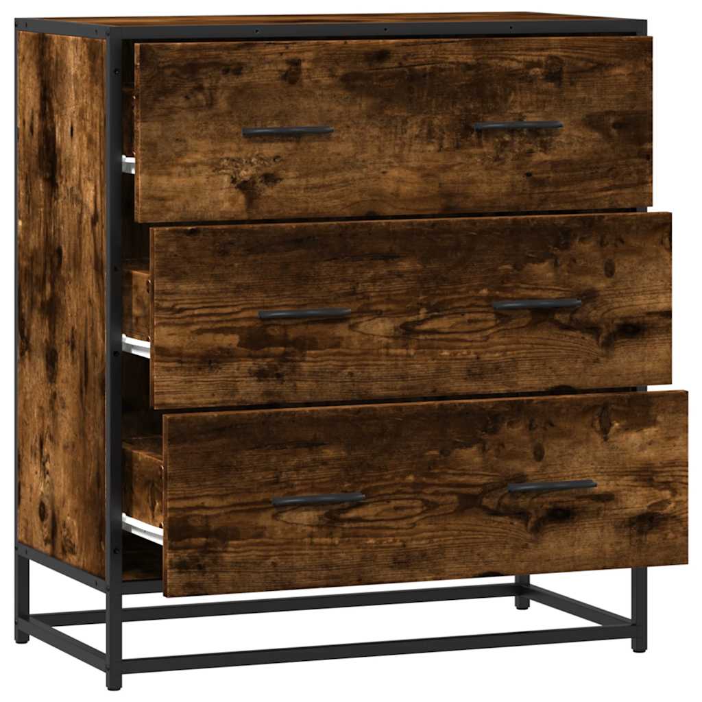 Skænk røget eg 68x35x76 cm træmateriale og metal