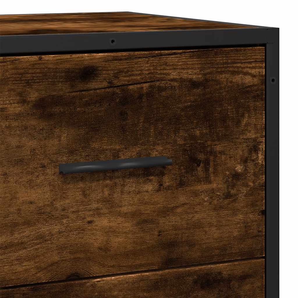 Skænk røget eg 68x35x76 cm træmateriale og metal