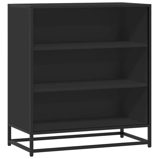 Skænk Sort 68x35x76 cm Træ og Metal